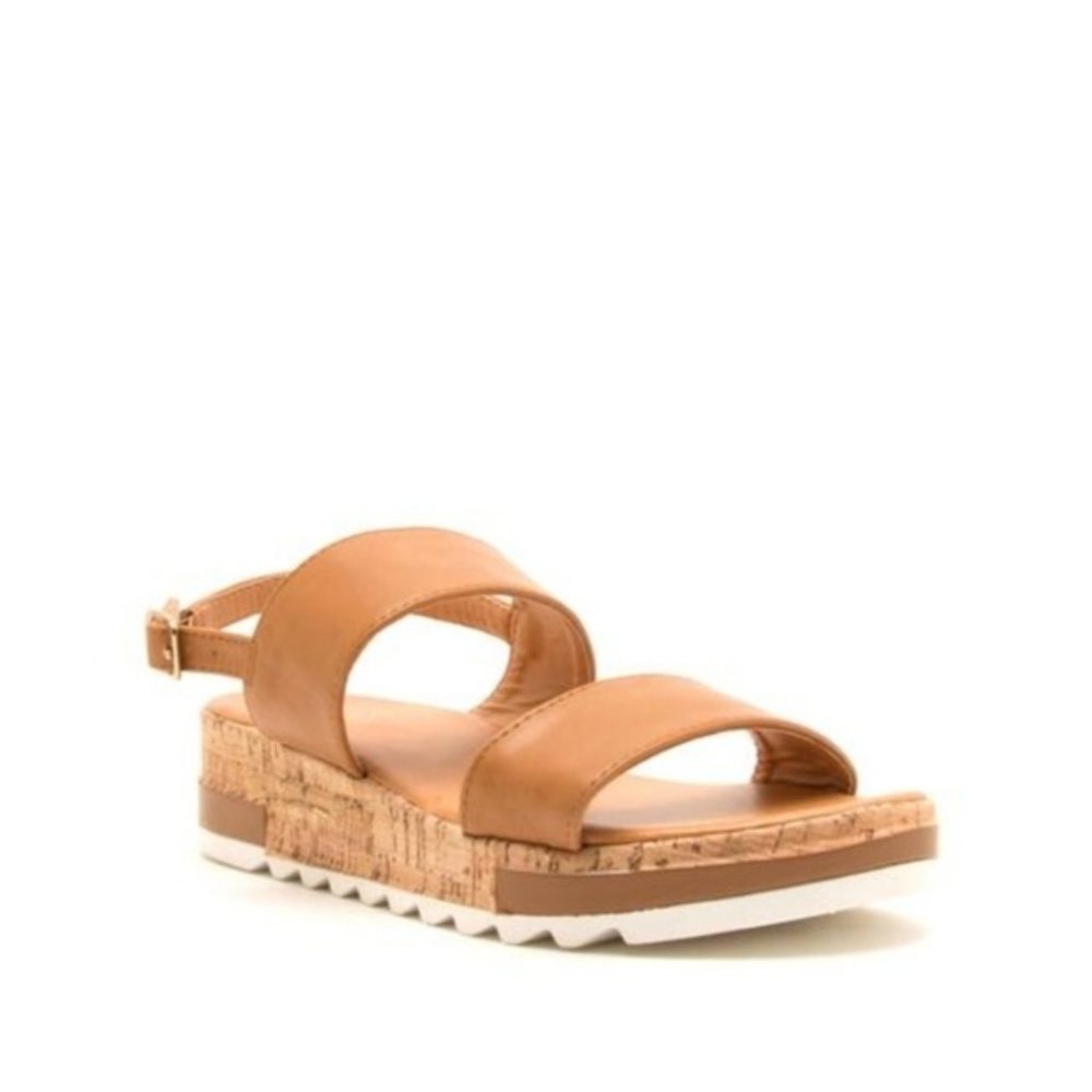 Caramel Platform Espadrille Flatform Sandals - Picture 2 of 8